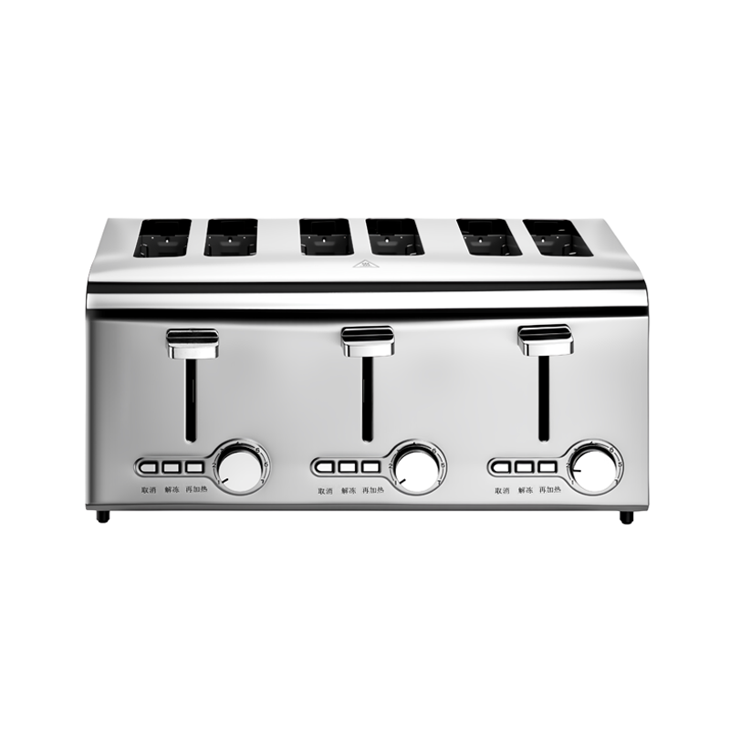 commercial stainless steel 6 slices toaster