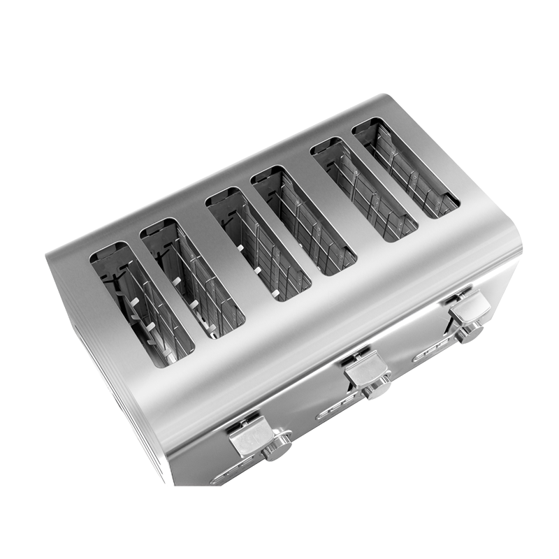 commercial stainless steel 6 slices toaster