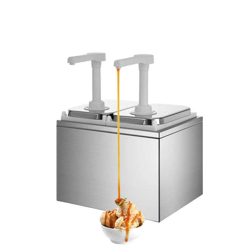 commercial manual 2 head sauce plastic pump dispenser