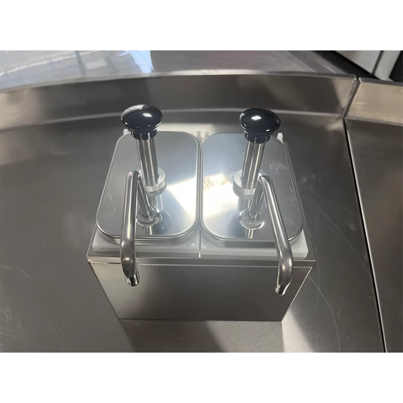 commercial 2 head stainless steel sauce pump dispenser