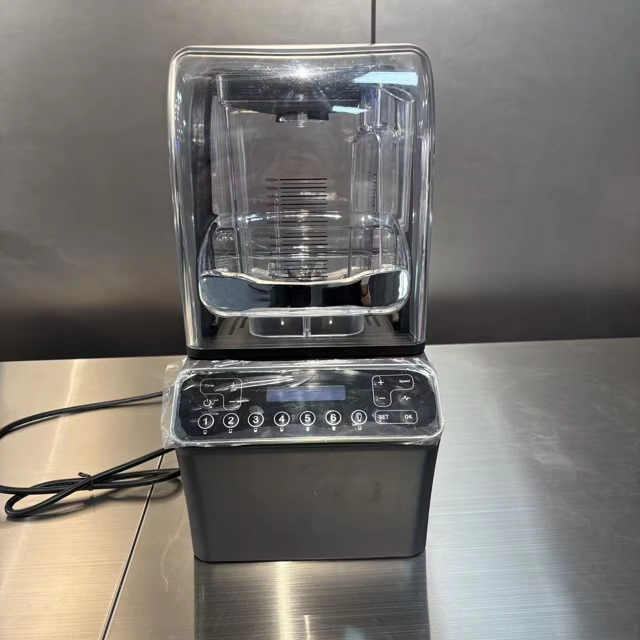 commercial soundproof ice knob type blender