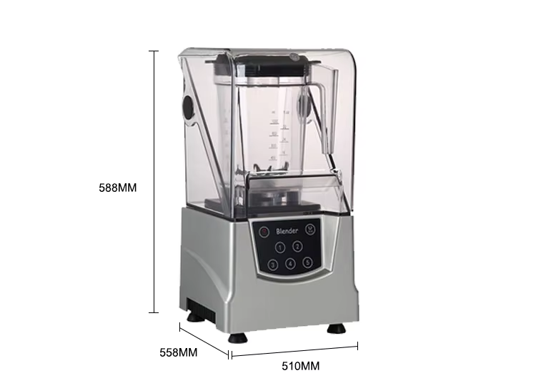 2L big capacity commercial ice crusher with cover