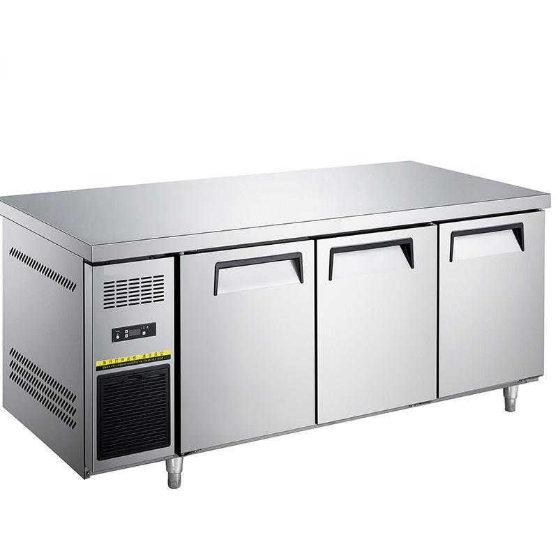 wide 3 doors workbench refrigerator for business