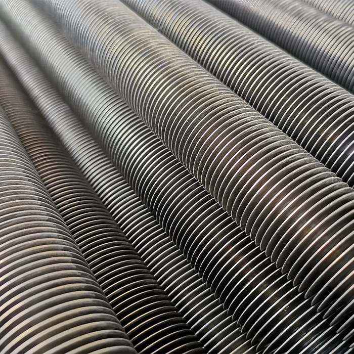 Titanium laser welded finned tube