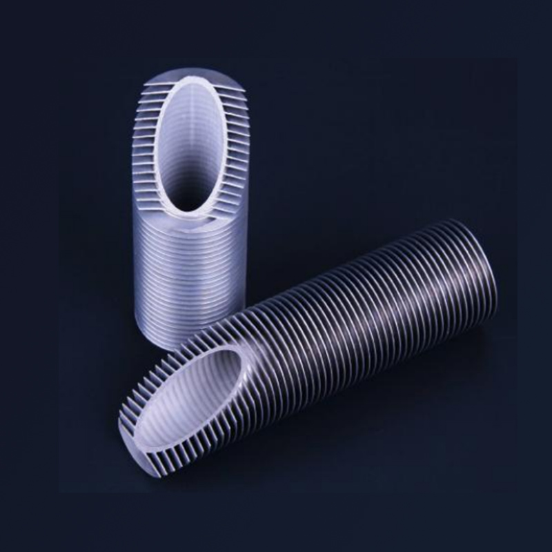 Titanium laser welded finned tube