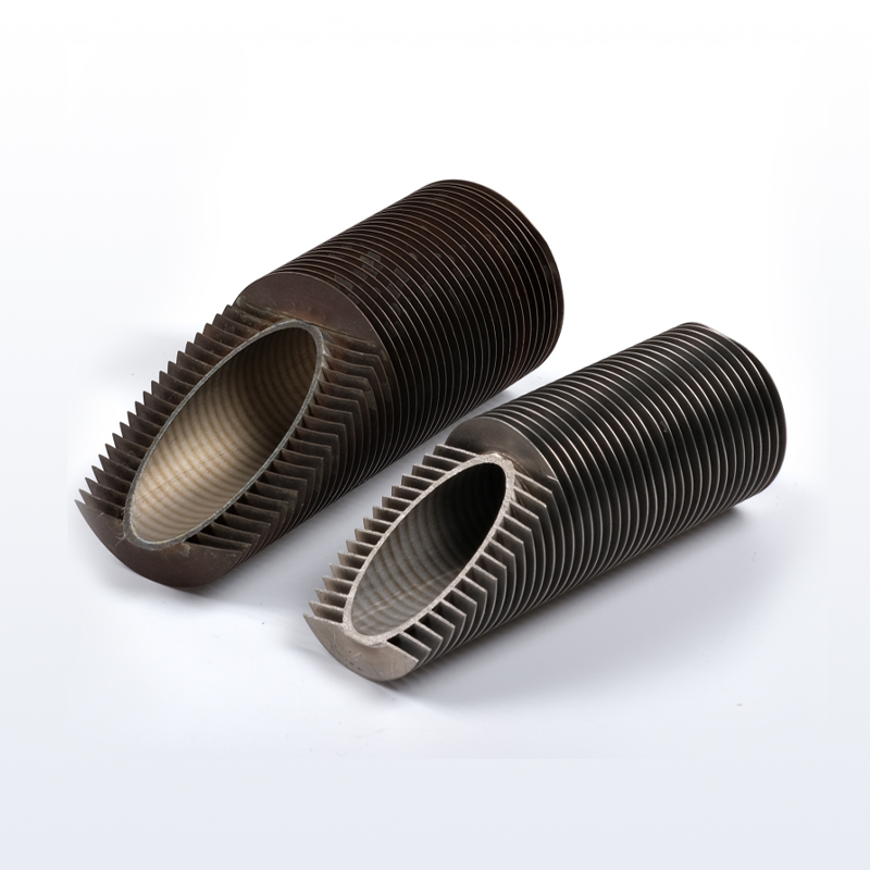 Bimetal extruded finned tube