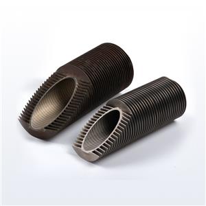 Bimetal extruded finned tube