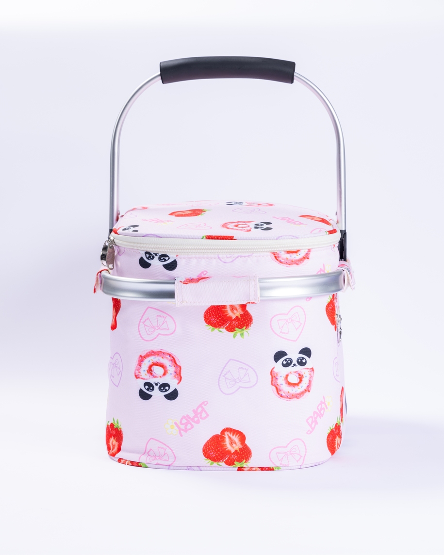 Cooler Basket Aluminum Carrying Handle PEVA Lining
