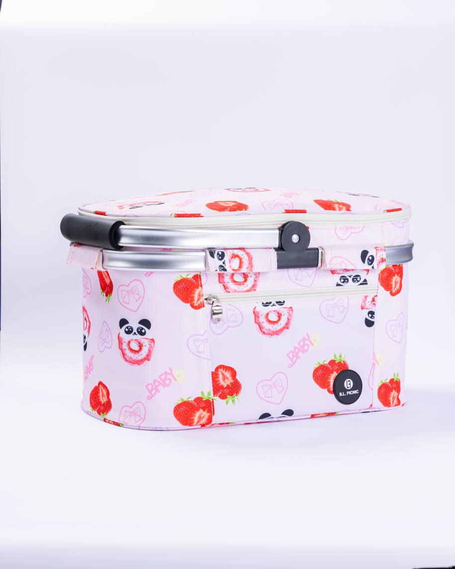 Cooler Basket Aluminum Carrying Handle PEVA Lining