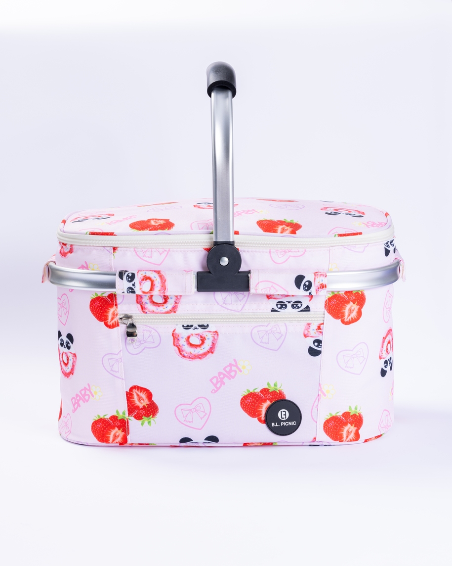 Cooler Basket Aluminum Carrying Handle PEVA Lining