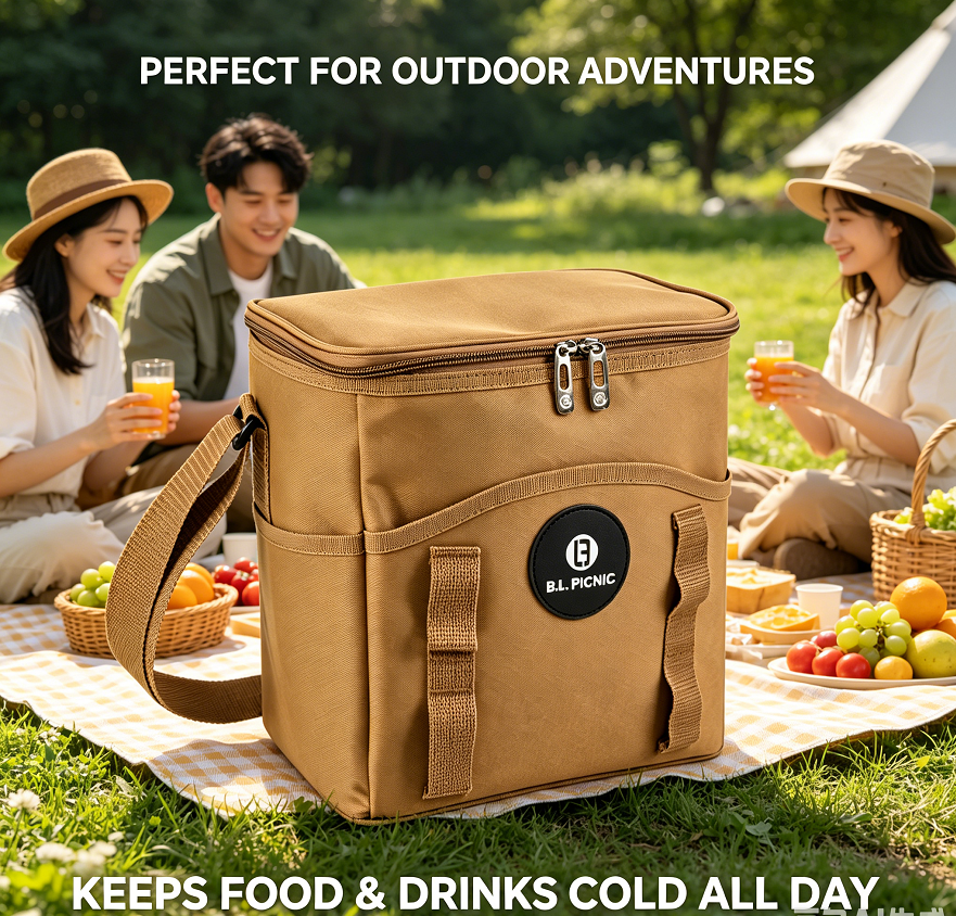 32L Insulated Cooler Bag Portable Leakproof Soft Cooler Tote
