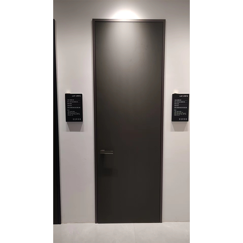 Frameless Aluminum And Wood Doors