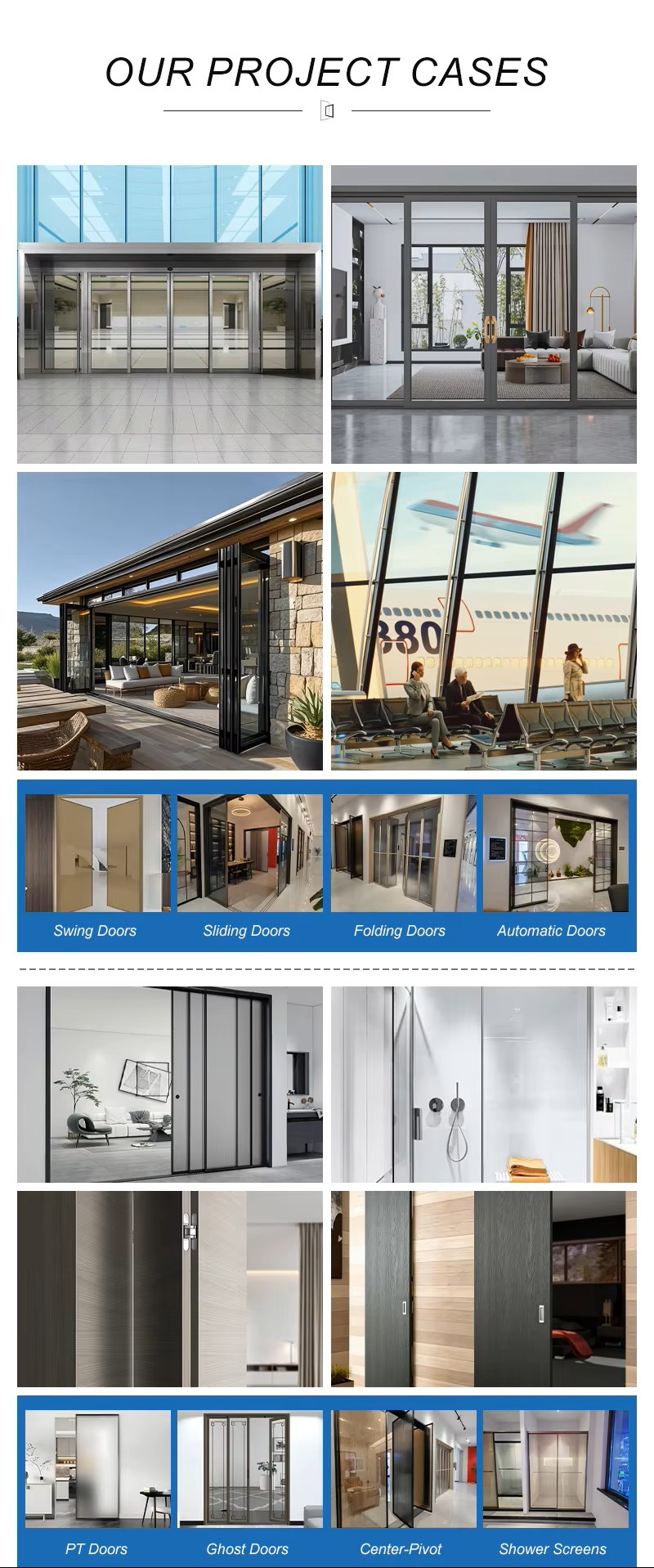 Frameless aluminum wood doors Frameless aluminum wood doors