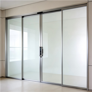 Panoramic ultra-narrow frame electric glass door Panoramic ultra-narrow frame electric glass door