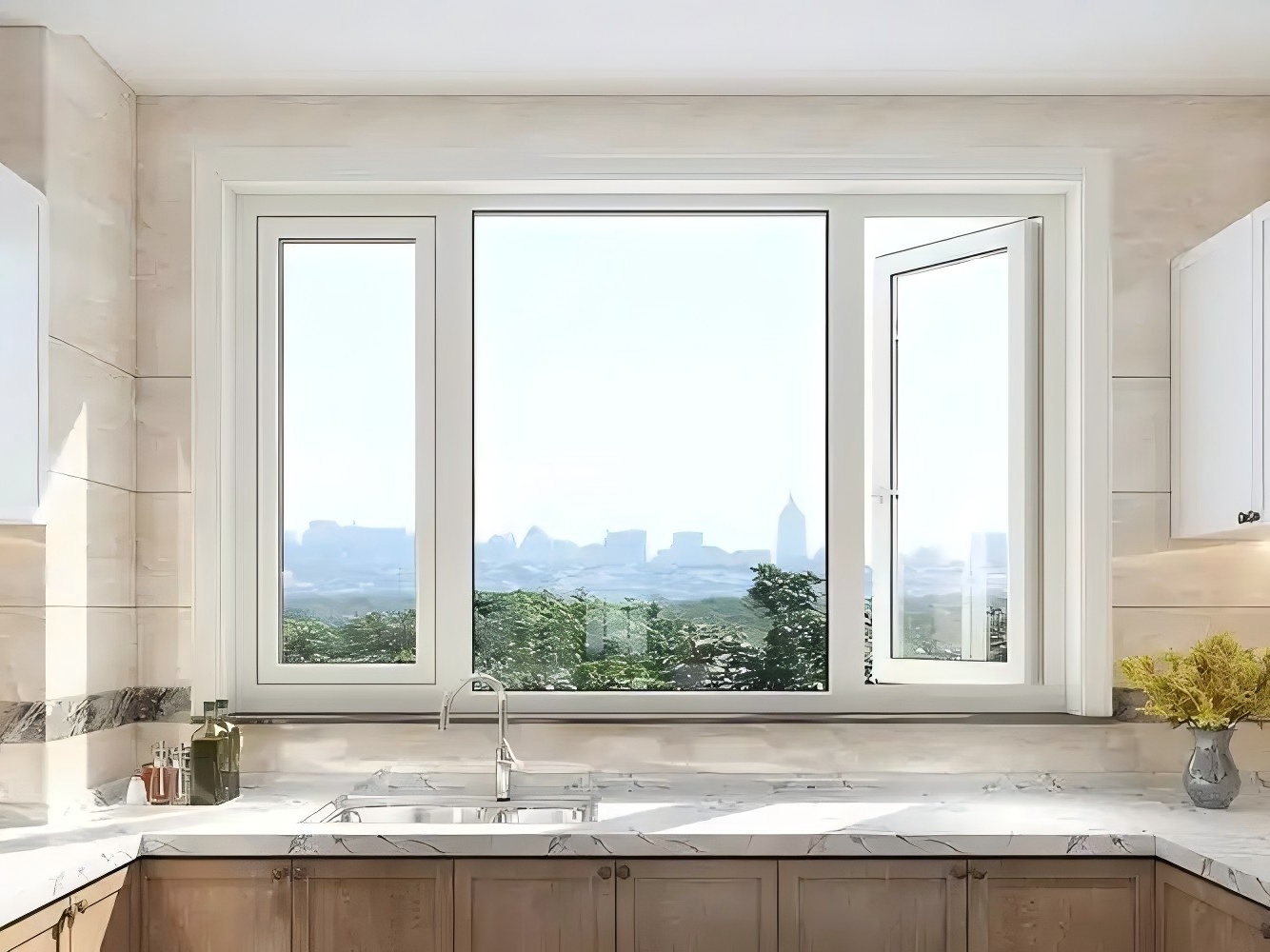 Heavy-duty durable aluminum alloy casement window Heavy-duty durable aluminum alloy casement window