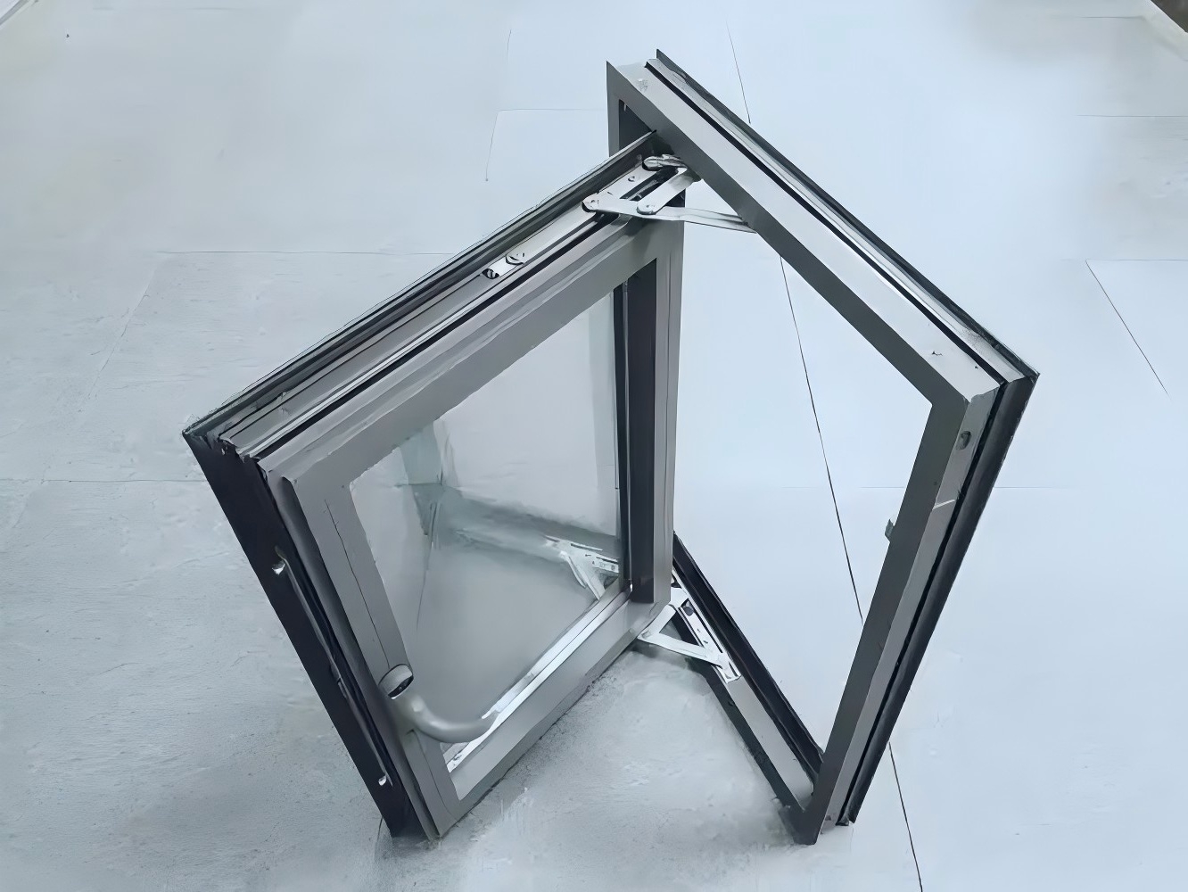 Tempered glass durable aluminum casement window Tempered glass durable aluminum casement window