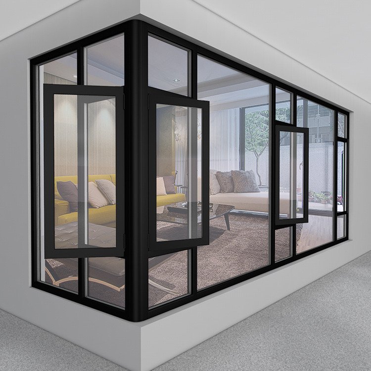 Heavy-duty durable aluminum alloy casement window Heavy-duty durable aluminum alloy casement window
