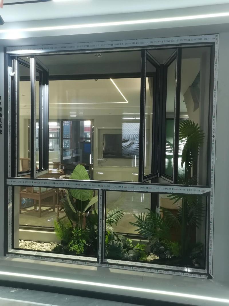Commercial horizontal folding window system Commercial horizontal folding window system