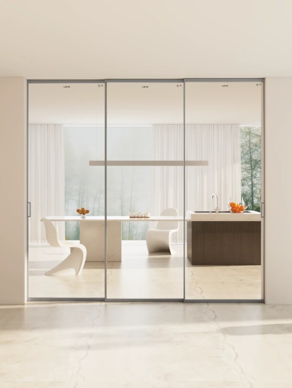 Panoramic Ultra-narrow Frame Electric Glass Door