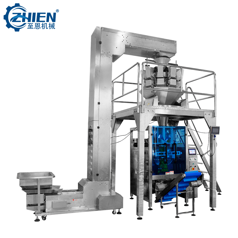 Automatic Weighing Potato Chips Snack Food Packaging Machine