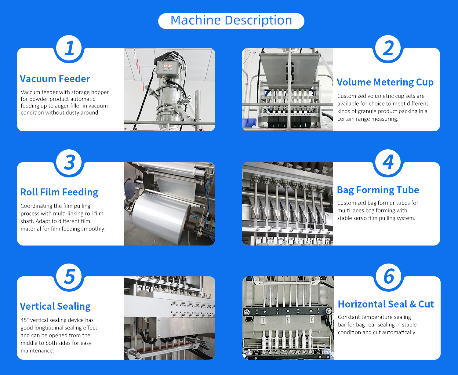 multi lane granule packing machine