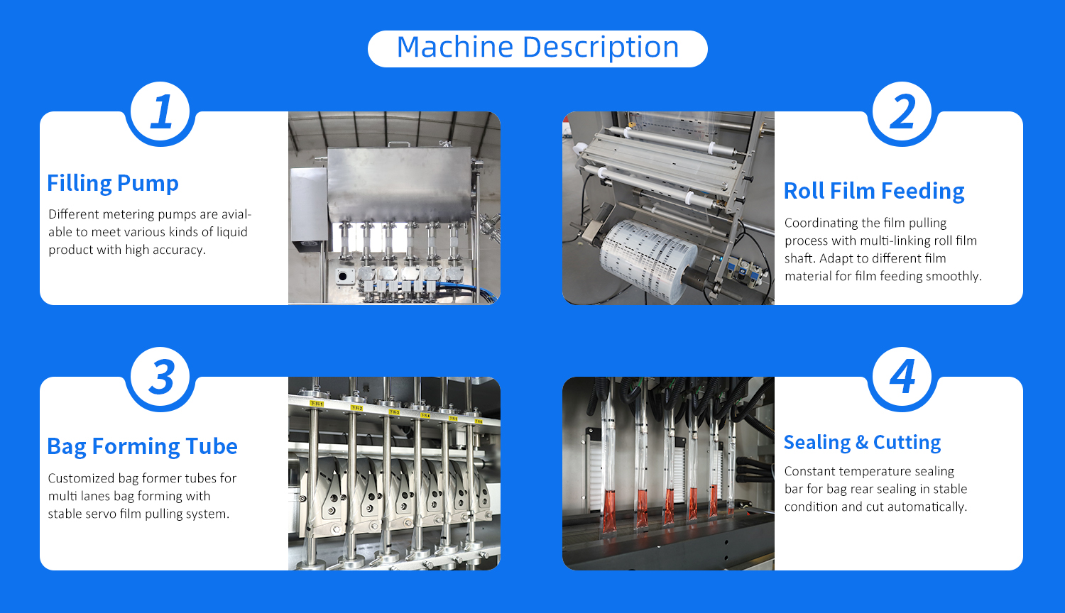 multi lane liquid packing machine