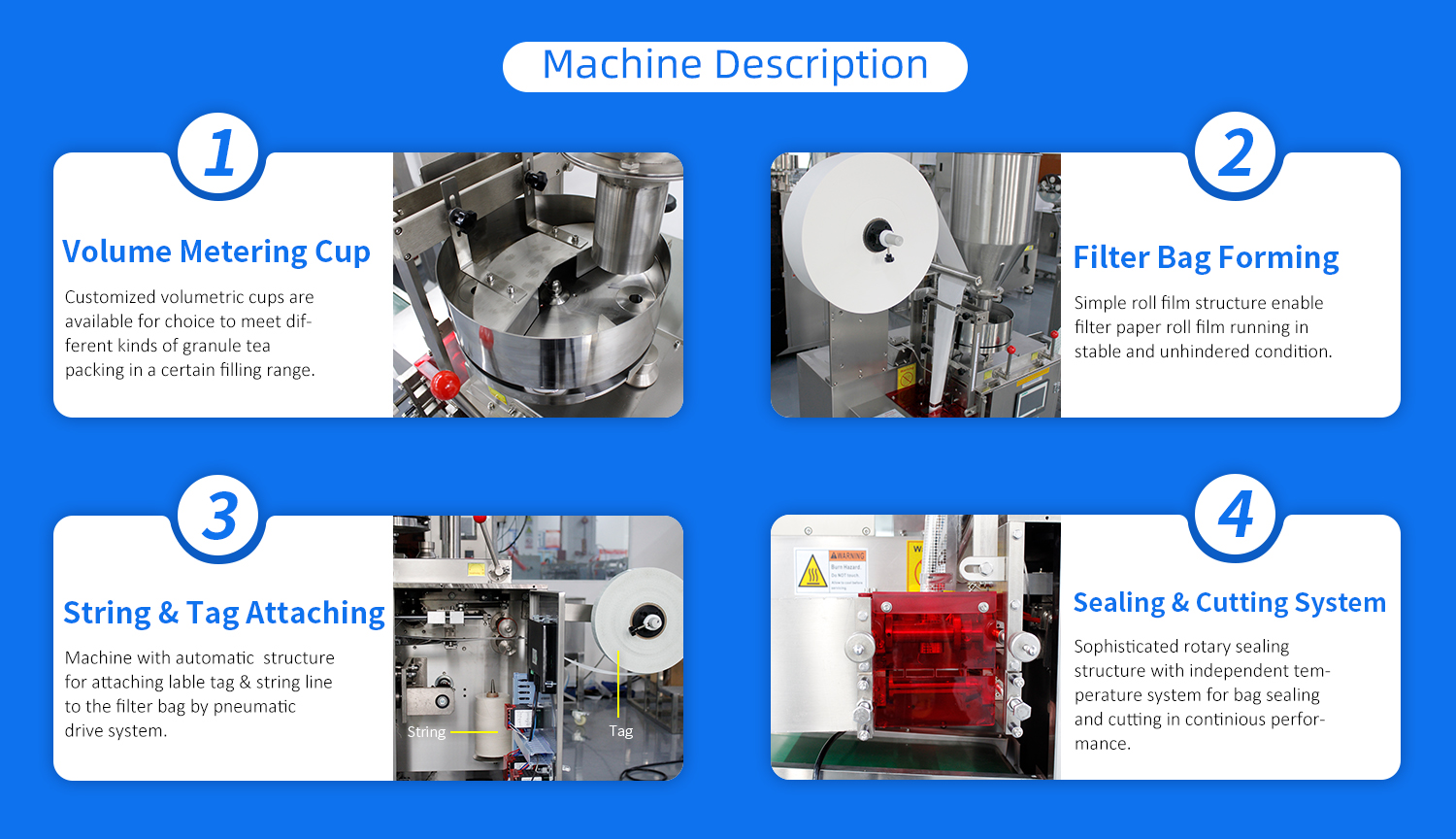 Tea Packaging Machine with Thread and Label Tea Packaging Machine with Thread and Label