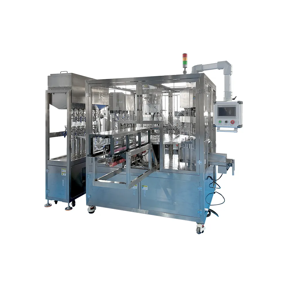 Spout bag filling capping machine