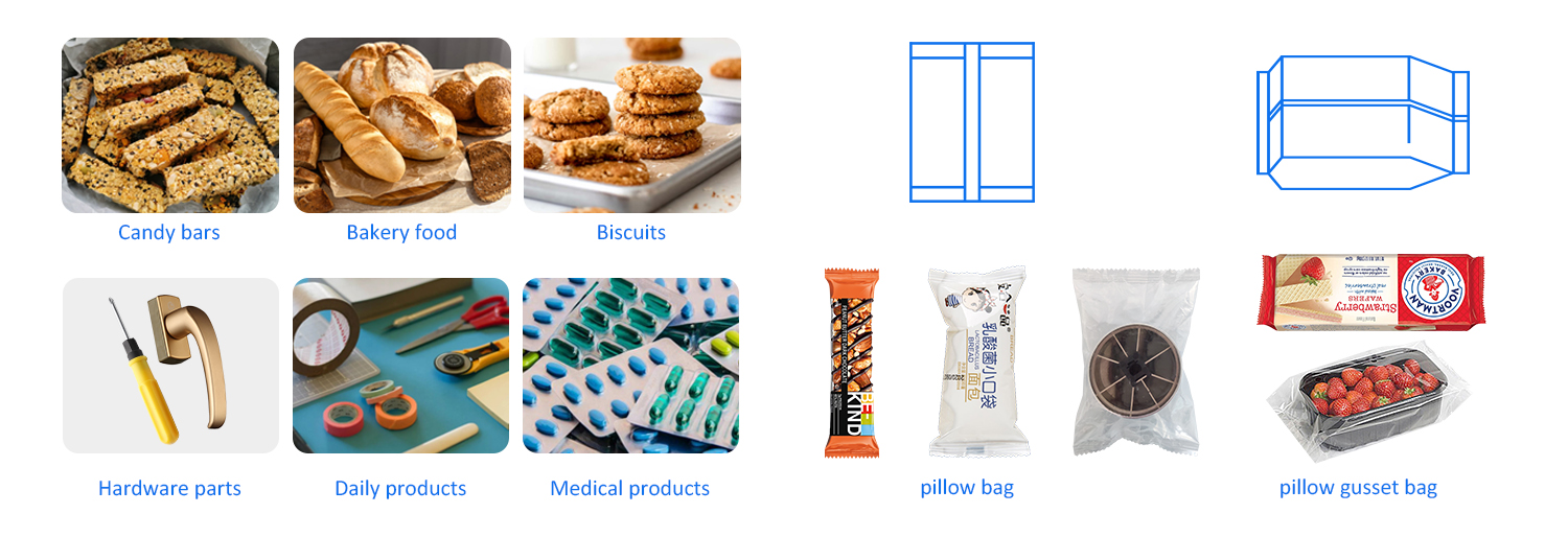 Energy Protein Bar Flow Packing Machine