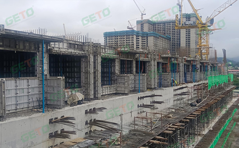 Residential building project-Southeast Asia Aluminum formwork