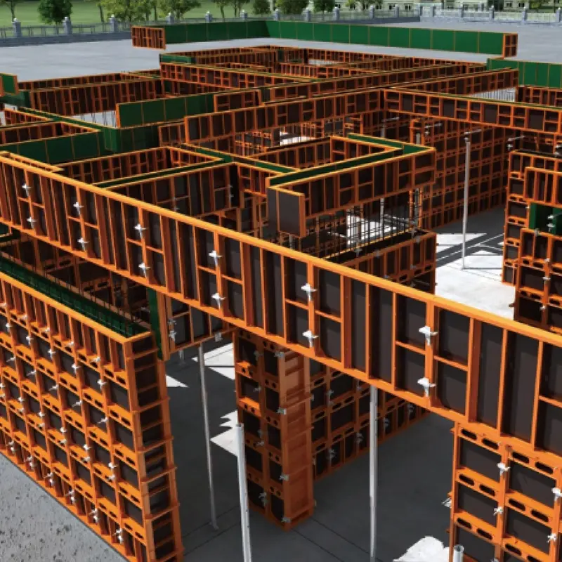 Steel-framed formwork