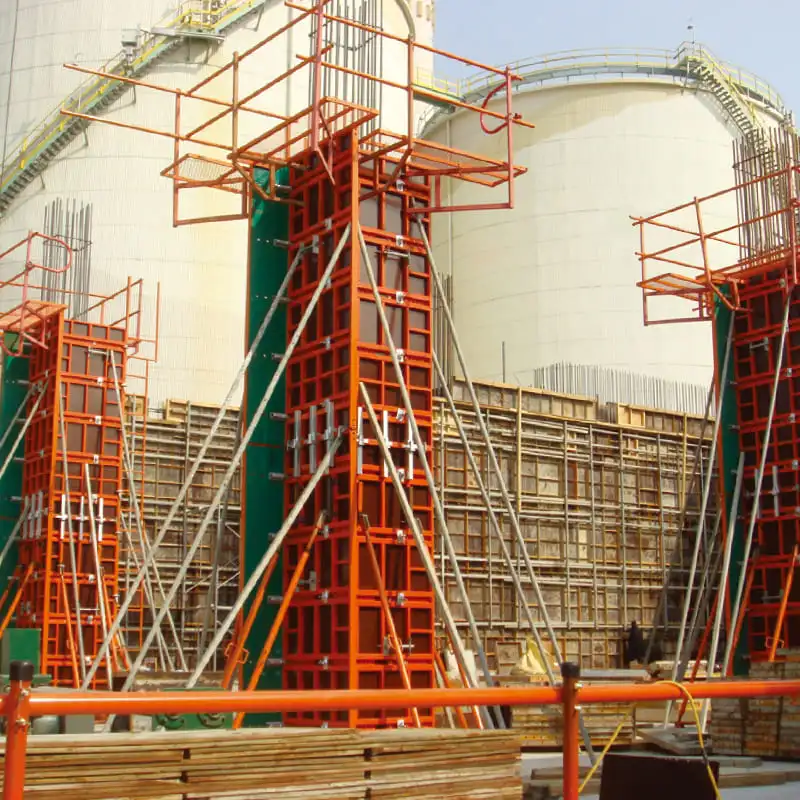 Steel-framed formwork