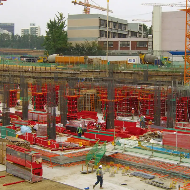 Steel-framed formwork