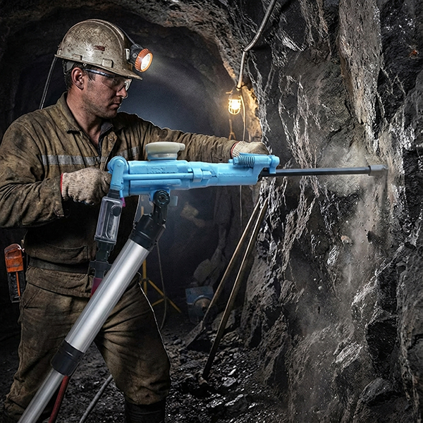 YT23D Air‑Leg Rock Drill – Pneumatic Jack Hammer for Quarry Blasting