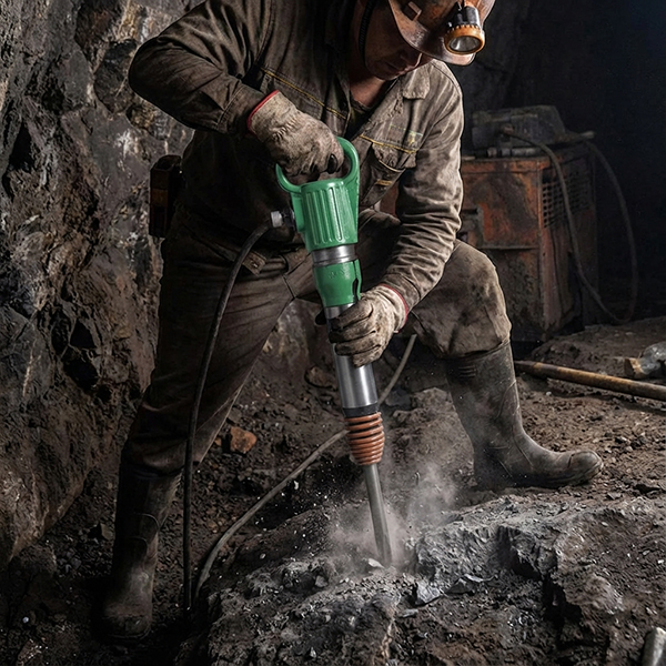 G10 Pneumatic Air Pick Hammer – Heavy Duty Jack Hammer for Concrete Demolition