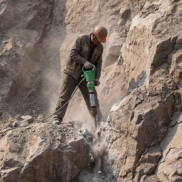 G10 Pneumatic Air Pick Hammer – Heavy Duty Jack Hammer for Concrete Demolition
