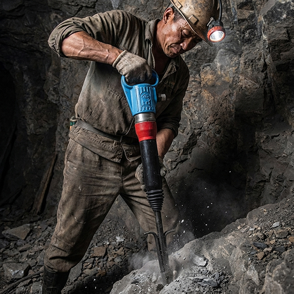 G16 Pneumatic Air Pick Hammer – Heavy Duty Pneumatic Jack Hammer for Mining & Concrete Jobs