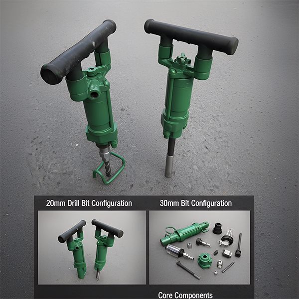 Y12 Hand‑Held Rock Drill – Pneumatic Jack Hammer for Coal Mining Tunneling