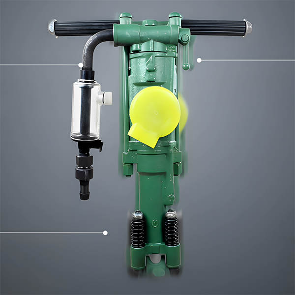 Y24 Hand‑Held Rock Drill – Pneumatic Jack Hammer for Shallow Hole Mining & Construction