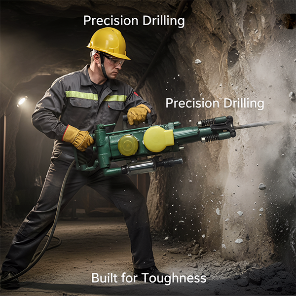 YT23D Air‑Leg Rock Drill – Pneumatic Jack Hammer for Mining Quarry Blasting