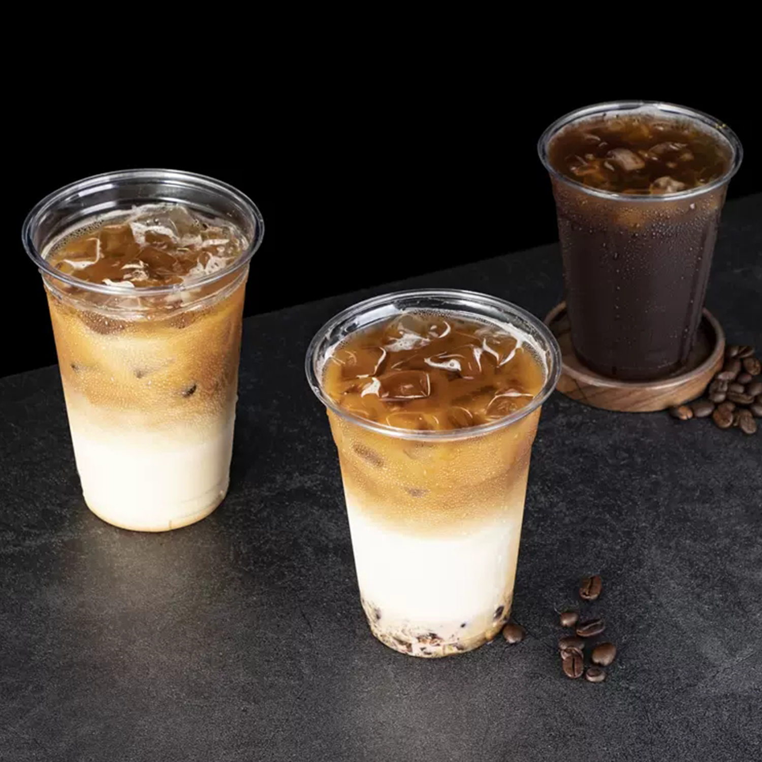 Custom disposable Transparent PET cold drink cup