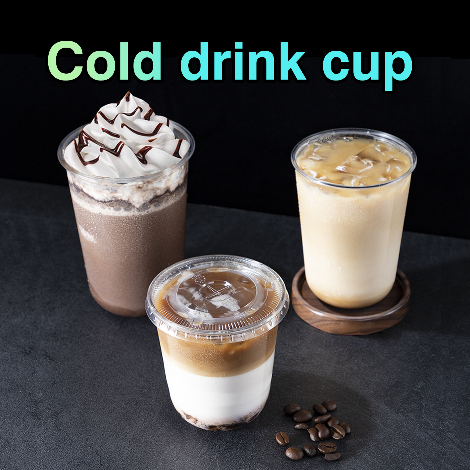 Custom Disposable U-shaped cup PET Plastic Cups Custom Disposable U-shaped cup PET Plastic Cups