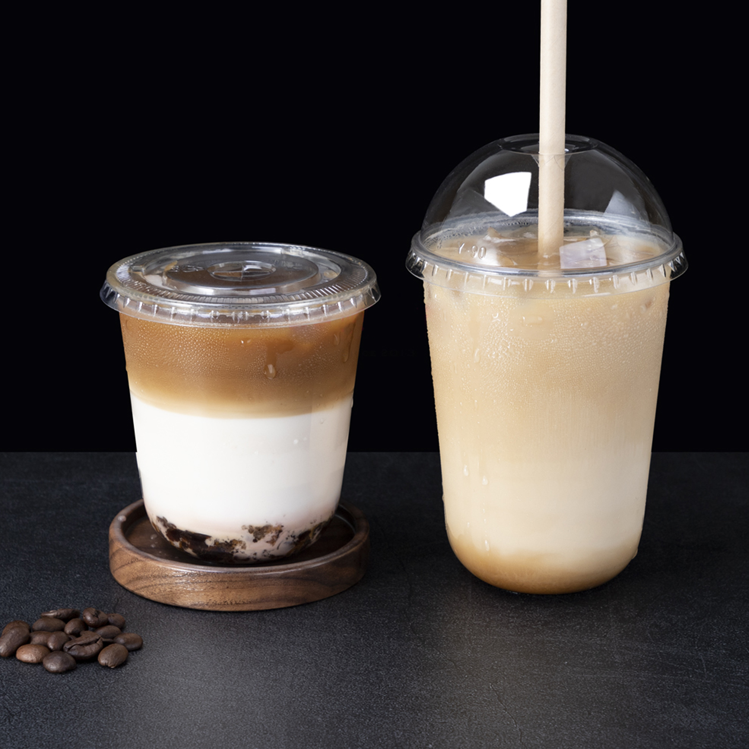 Custom Disposable U-shaped cup PET Plastic Cups