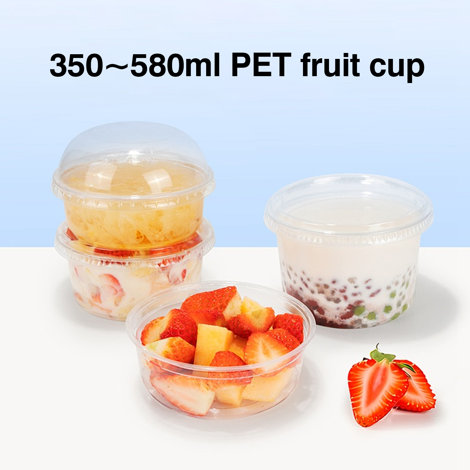Disposable PET plastic salad bowls With Lids Disposable PET plastic salad bowls With Lids