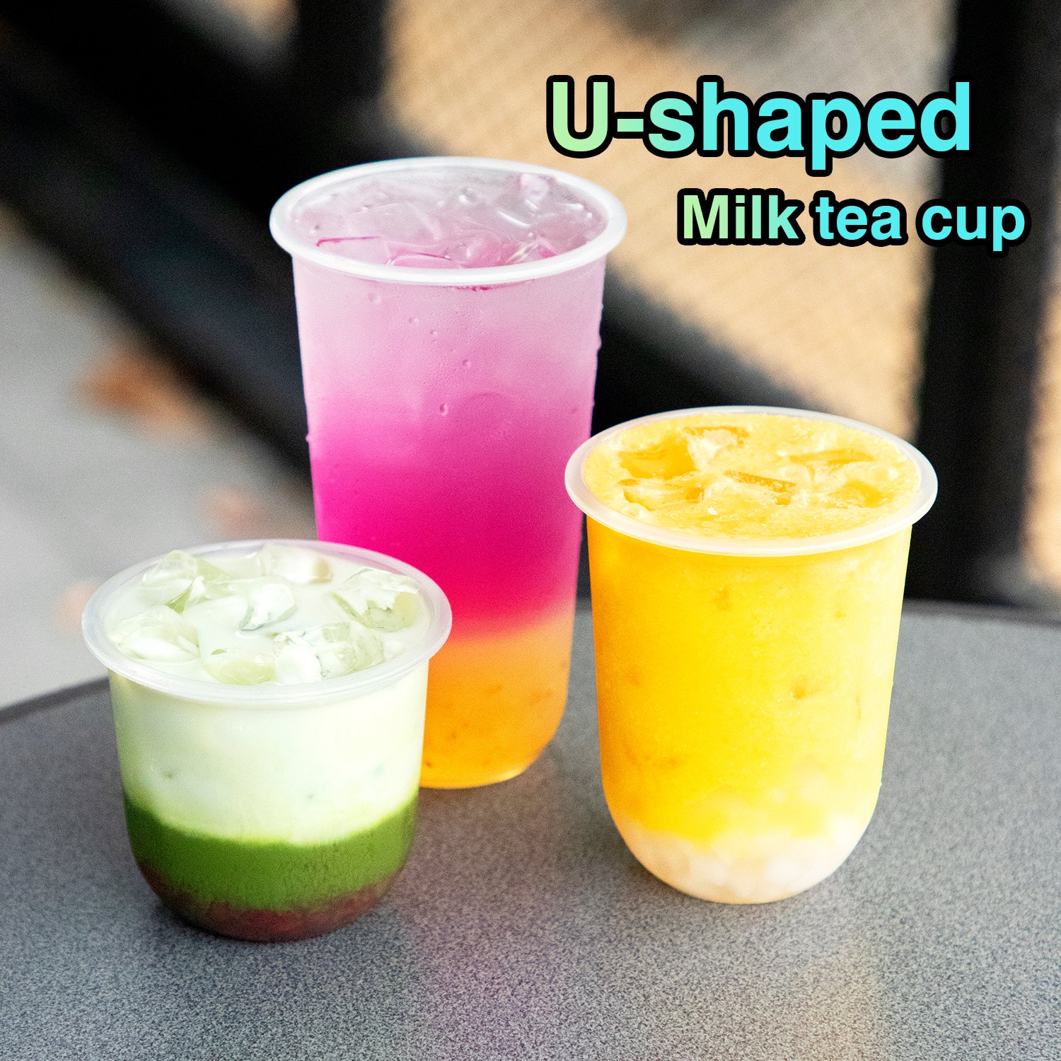 Custom plastic cups U-PP cups with logo