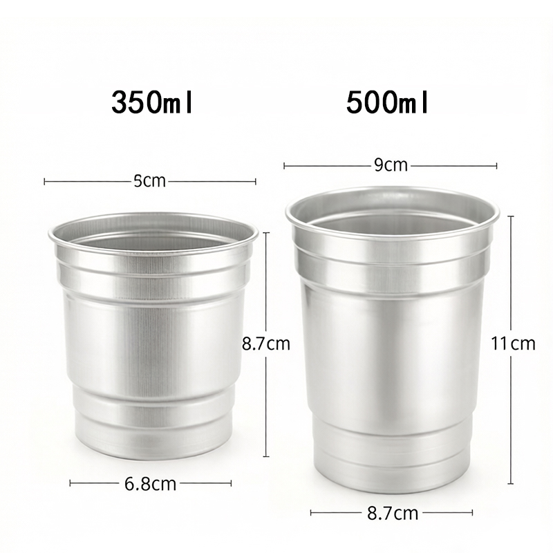Disposable aluminium foil cups Metal beer mug