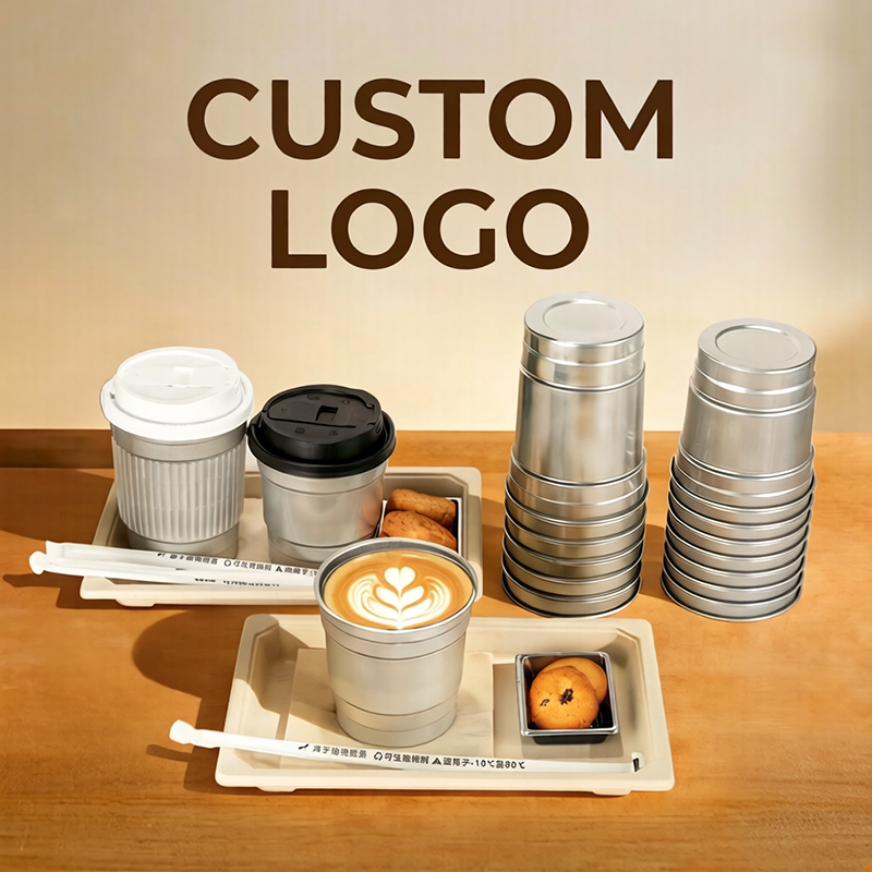 Disposable aluminium foil cups Metal beer mug