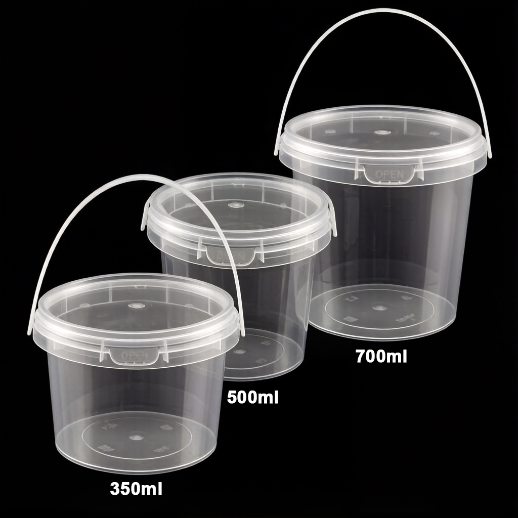 custom Disposable plastic cups PP Handheld bucket cup