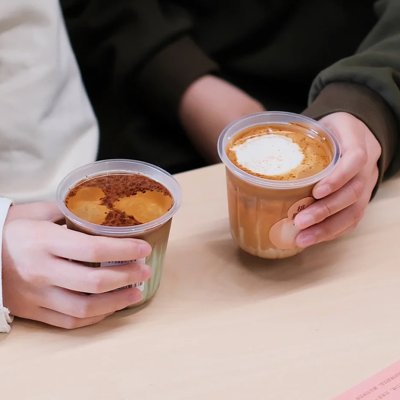 Disposable PP plastic coffee cup