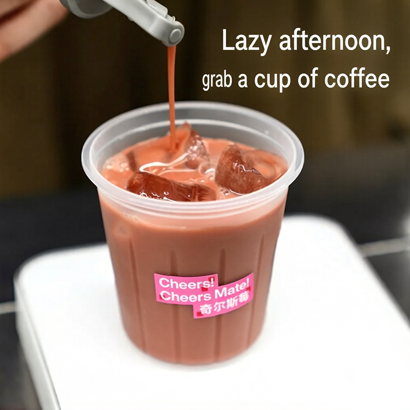 Disposable PP plastic coffee cup
